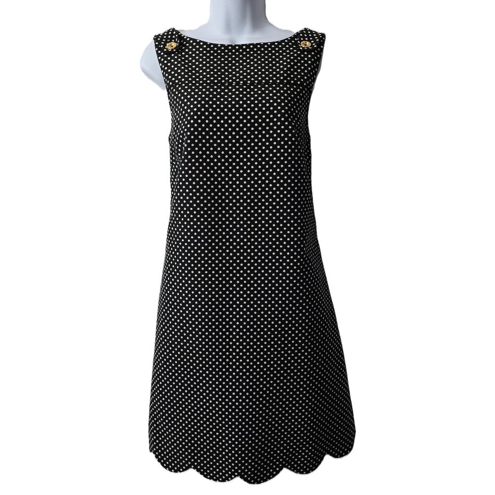 Lilly Pulitzer Black and White Polka Dot Mini Dress